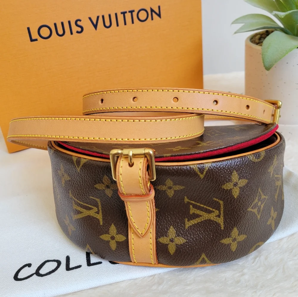 VERY CUTE ❤️Authentic LOUIS VUITTON Tambourine Shoulder/Crossbody Bag Monogram